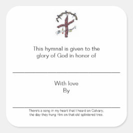 Adesivo Quadrado Placas Hímnais em Honra de