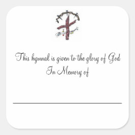 Adesivo Quadrado Placas Hímnais em Memória de
