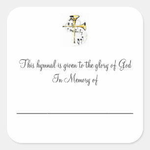 Adesivo Quadrado Placas Hymnal