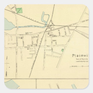 Adesivo Quadrado Plainville, armazém pinta, Windsor