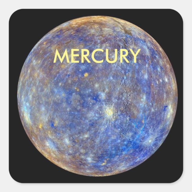 ADESIVO QUADRADO PLANETA MERCÚRIO (Frente)