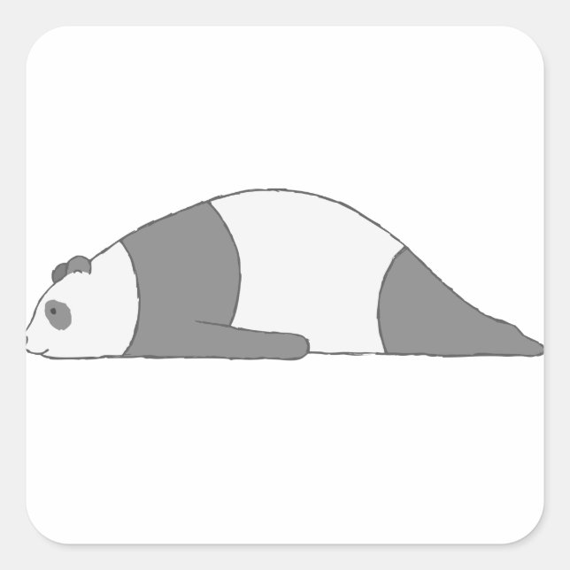 Adesivo Quadrado Planking Panda (Frente)