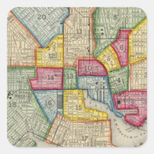 Adesivo Quadrado Plano de Baltimore