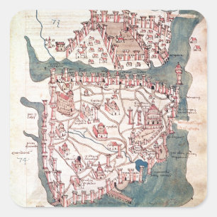 Adesivo Quadrado Plano de Constantinople