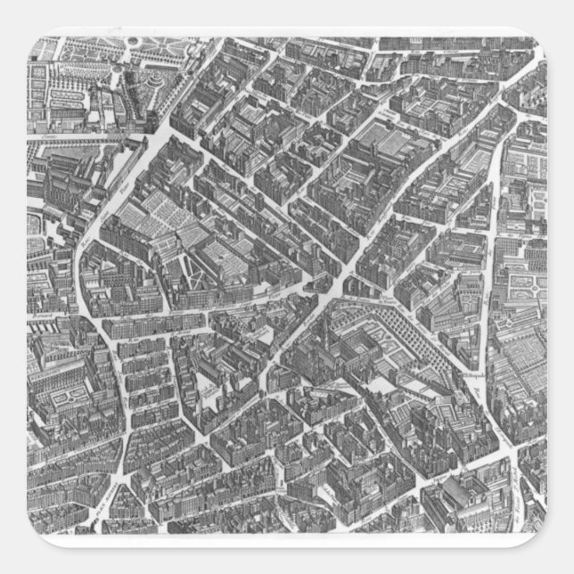 Adesivo Quadrado Plano de Paris (Frente)