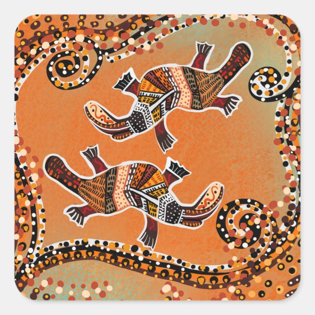 ADESIVO QUADRADO PLATAPUS ART (Frente)