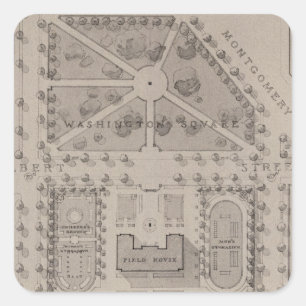 Adesivo Quadrado Playground, Washington Square, São Francisco