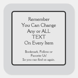 Adesivo Quadrado Please Save a Link Square Sticker