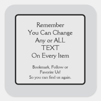 Adesivo Quadrado Please Save a Link Square Sticker