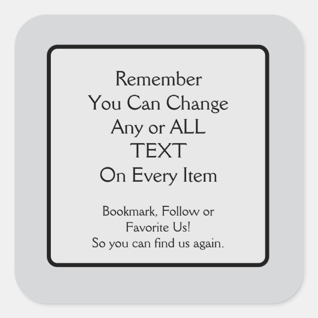 Adesivo Quadrado Please Save a Link Square Sticker (Frente)