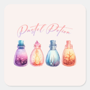 Adesivo Quadrado Poção de Pastel