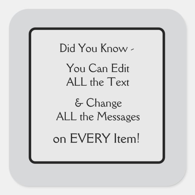 Adesivo Quadrado Pode Editar (Frente)