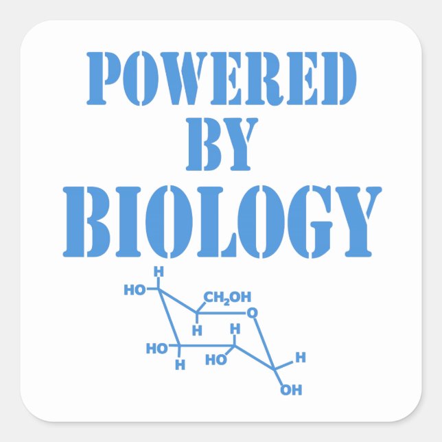 Adesivo Quadrado Poder Biológico (Frente)