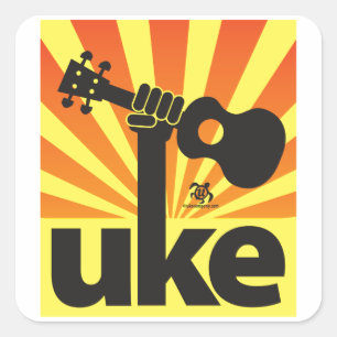 Adesivo Quadrado Poder do Ukulele