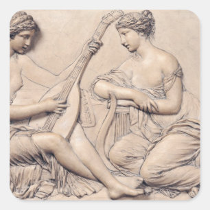 Adesivo Quadrado Poesia e Música