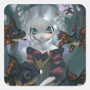 Adesivo Quadrado "Poissons Les Yeux Globuleux" Sticker