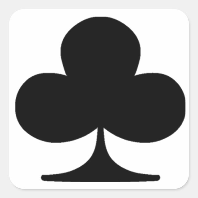 Adesivo Quadrado Poker Suite Club (Frente)