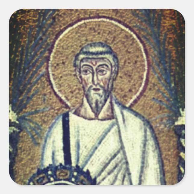 Adesivo Quadrado Poli santo (Frente)