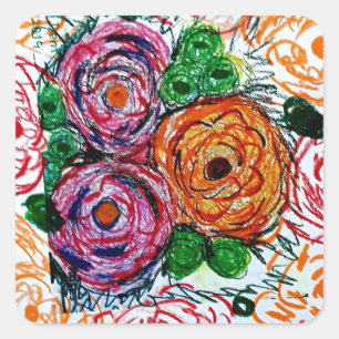 Adesivo Quadrado Policromático