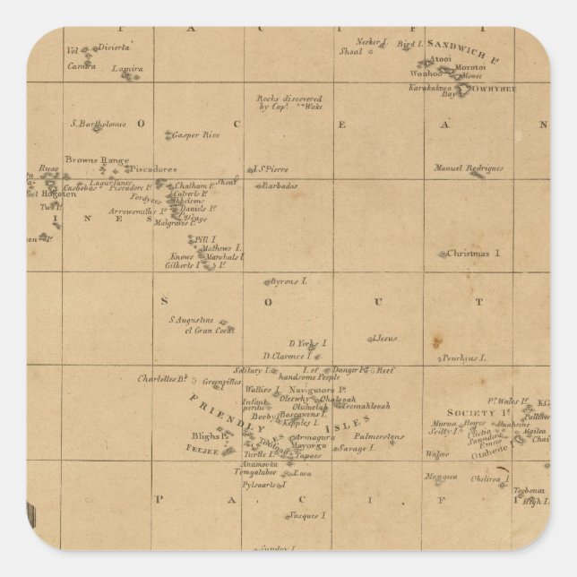 Adesivo Quadrado Polinésia 2 (Frente)