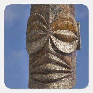 Adesivo Quadrado Polinésia Francesa, Ilhas Cook, Rarotonga,