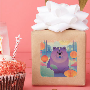 Adesivo Quadrado POLLY PLUM Chow