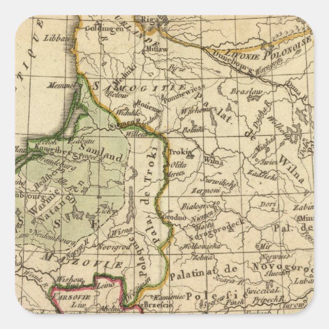 Adesivo Quadrado Polônia (Frente)