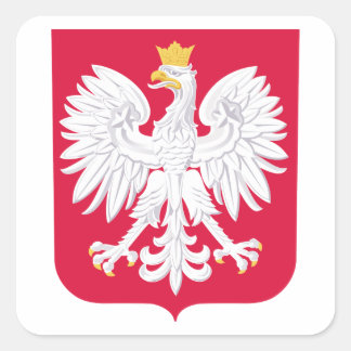 Adesivo Quadrado Polônia Casaco De Braços