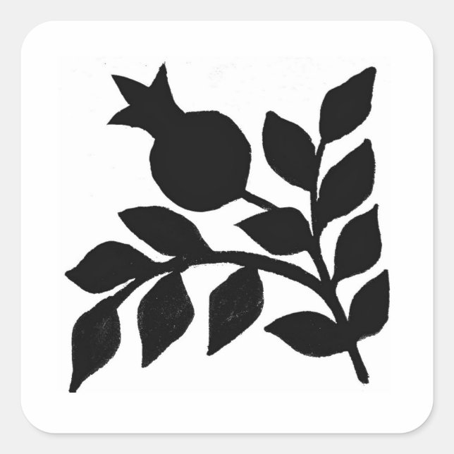 Adesivo Quadrado Pomegranate Sticker (Frente)