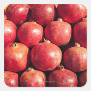 Adesivo Quadrado Pomegranatos expostos no mercado de Carmel