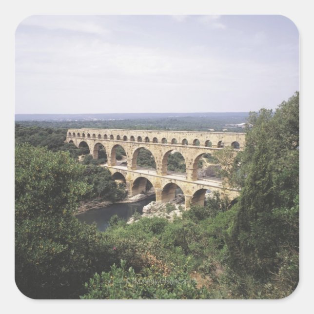 Adesivo Quadrado Pont du Gard (Frente)