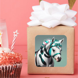 Adesivo Quadrado Ponta Espírito 3D 7