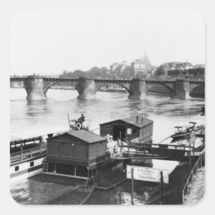 Adesivo Quadrado Ponte de Augustus, Dresden, c.1910