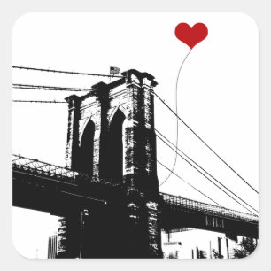 Adesivo Quadrado Ponte de Brooklyn