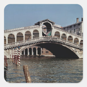 Adesivo Quadrado Ponte de Rialto, começada 1588