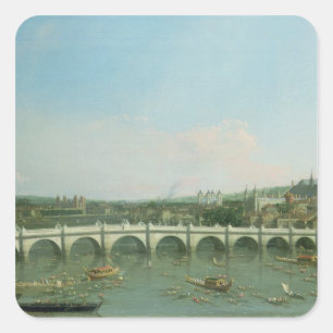 Adesivo Quadrado Ponte de Westminster do norte com Lambeth