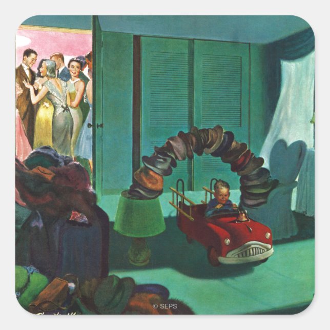 Adesivo Quadrado Ponte do chapéu (Frente)