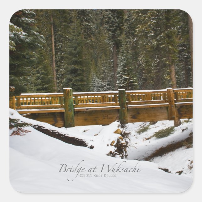 Adesivo Quadrado Ponte em Wuksachi (Frente)