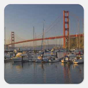 Adesivo Quadrado Ponte Golden Gate e São Francisco 4