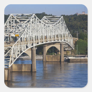 Adesivo Quadrado Ponte O'Neil no rio Tennessee, Florença,