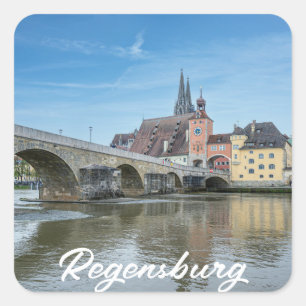 Adesivo Quadrado Ponte Stone em Regensburg, Alemanha