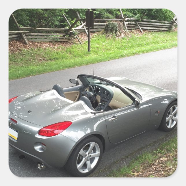 Adesivo Quadrado Pontiac Solstice (Frente)