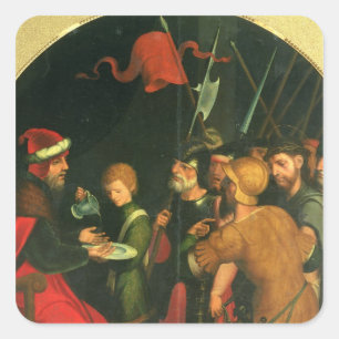 Adesivo Quadrado Pontius Pilate que lava suas mãos