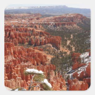 Adesivo Quadrado Ponto de Inspiração no Bryce Canyon I