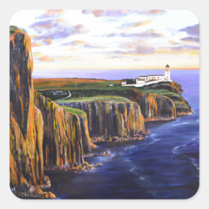 Adesivo Quadrado Ponto de Neist - Ilha de Skye