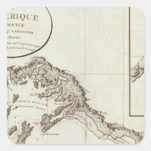 Adesivo Quadrado Ponto Riou para apontar a possessão Alaska