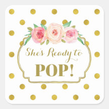 Pontos Dourados Brancos Ela está pronta para Pop F