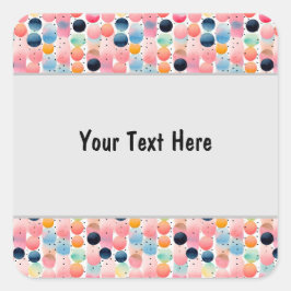 Adesivo Quadrado Pontos e Listras 13