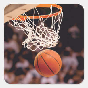 Adesivo Quadrado Pontuação de Basquete