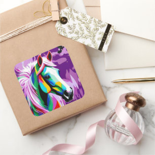 Adesivo Quadrado Pony Colorido